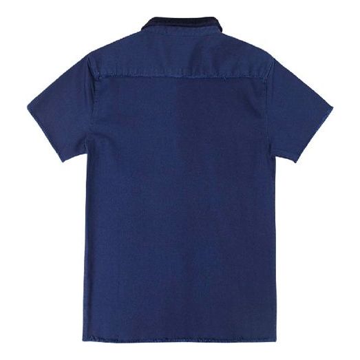 Drew House Stretch Twill Shirt 'Navy' DR-FW20-184