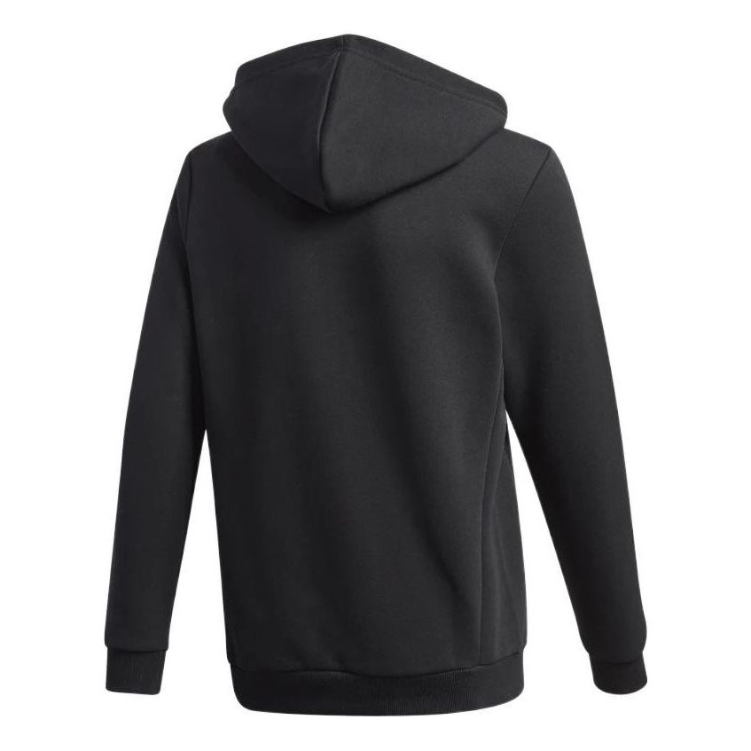 (GS) adidas Must Haves Fleece Full-Zip Hoodie Asia Sizing 'Black White' GE0644