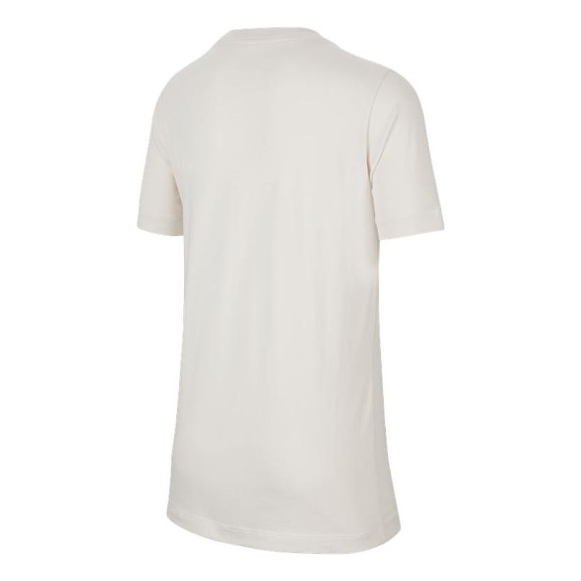 (GS) Nike Dri-Fit Graphic T-Shirt 'White Yellow' FJ7232-030