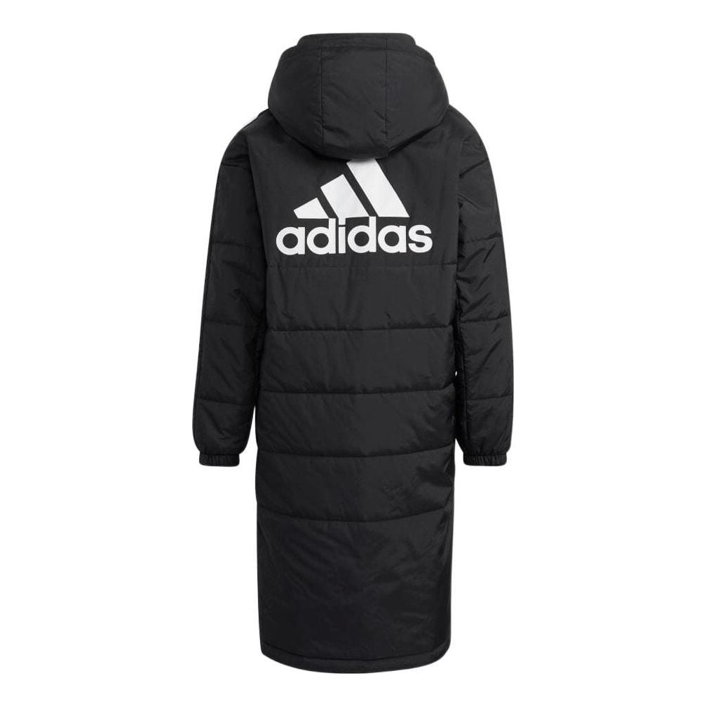 (GS) adidas Long Down Jacket Asia Sizing 'Black White' H07272