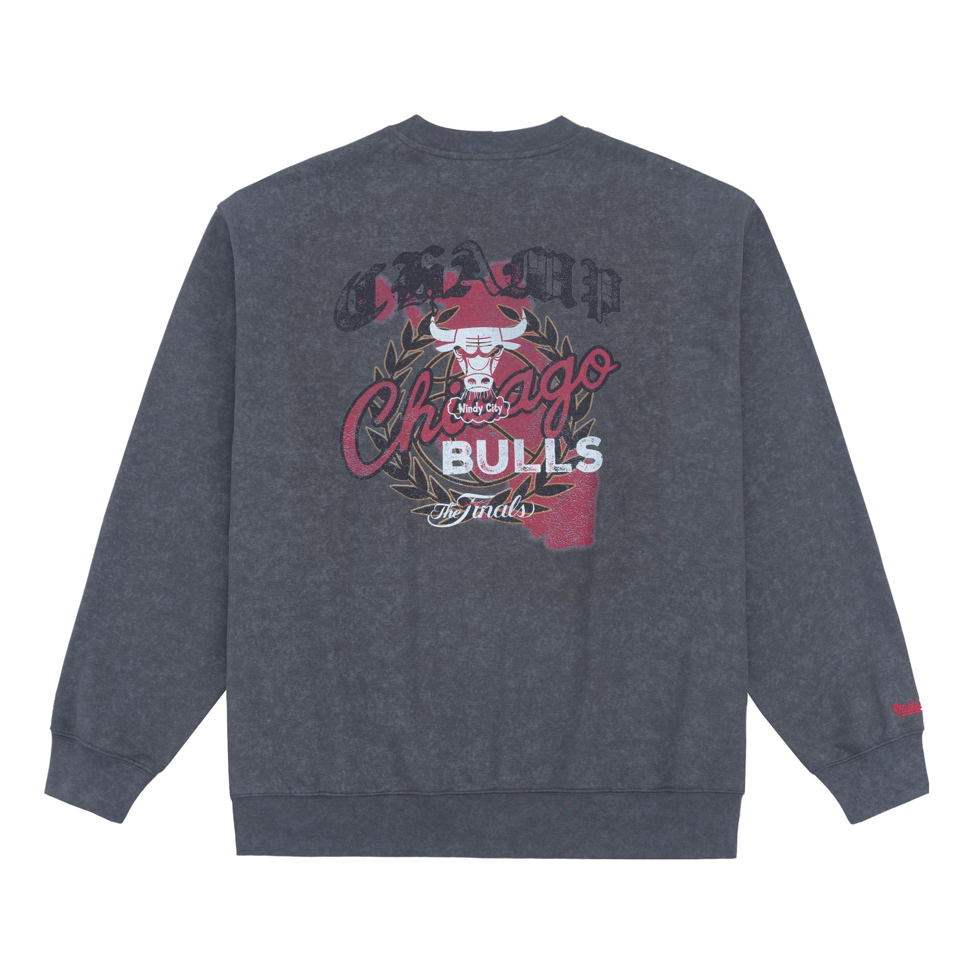 Mitchell & Ness x NBA Chicago Bulls Small Logo Sweatshirt 'Grey' MNJYFWHD23093001