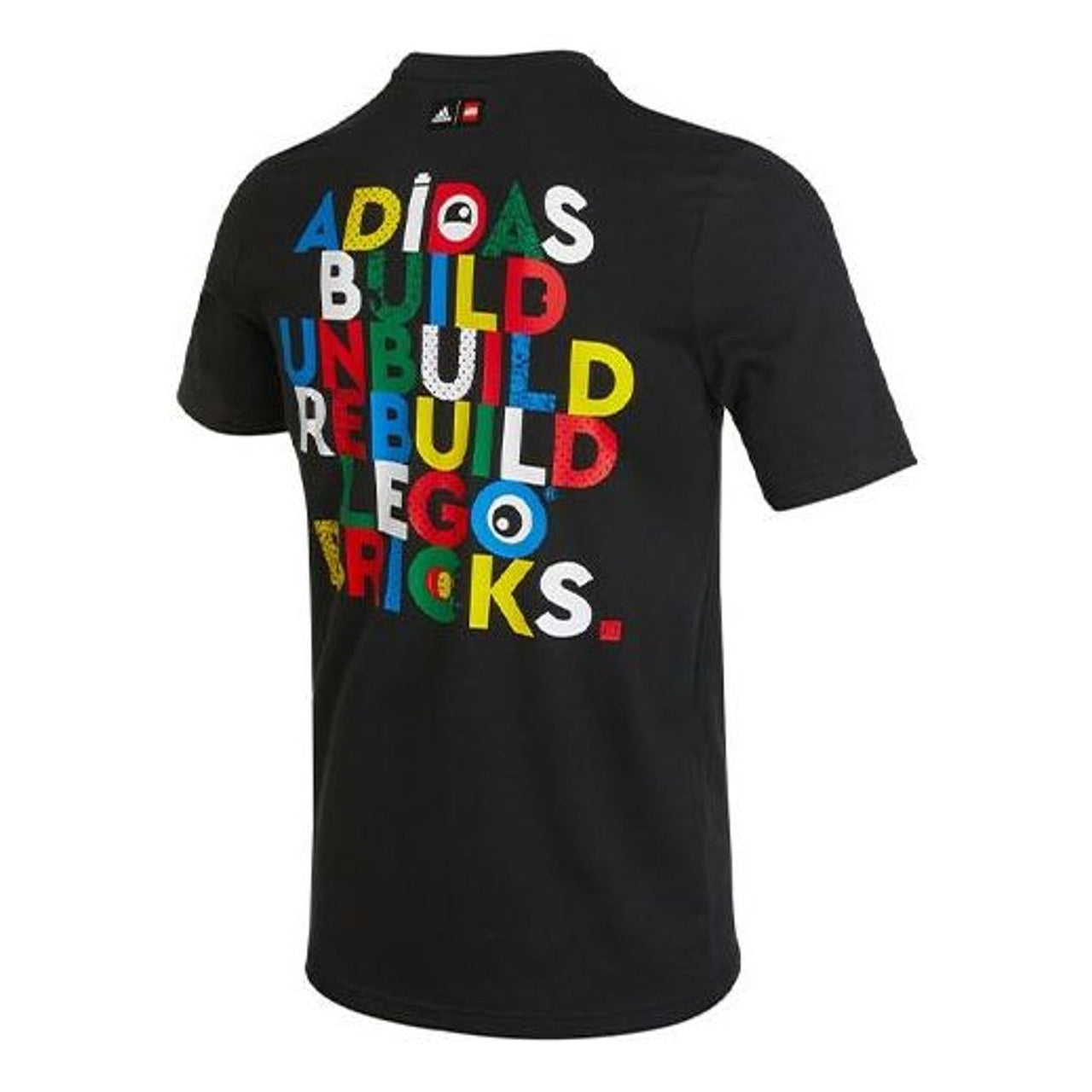 (GS) adidas x LEGO VIDIYO Graphic T-Shirt Asia Sizing 'Black Multi-Color' HA4046