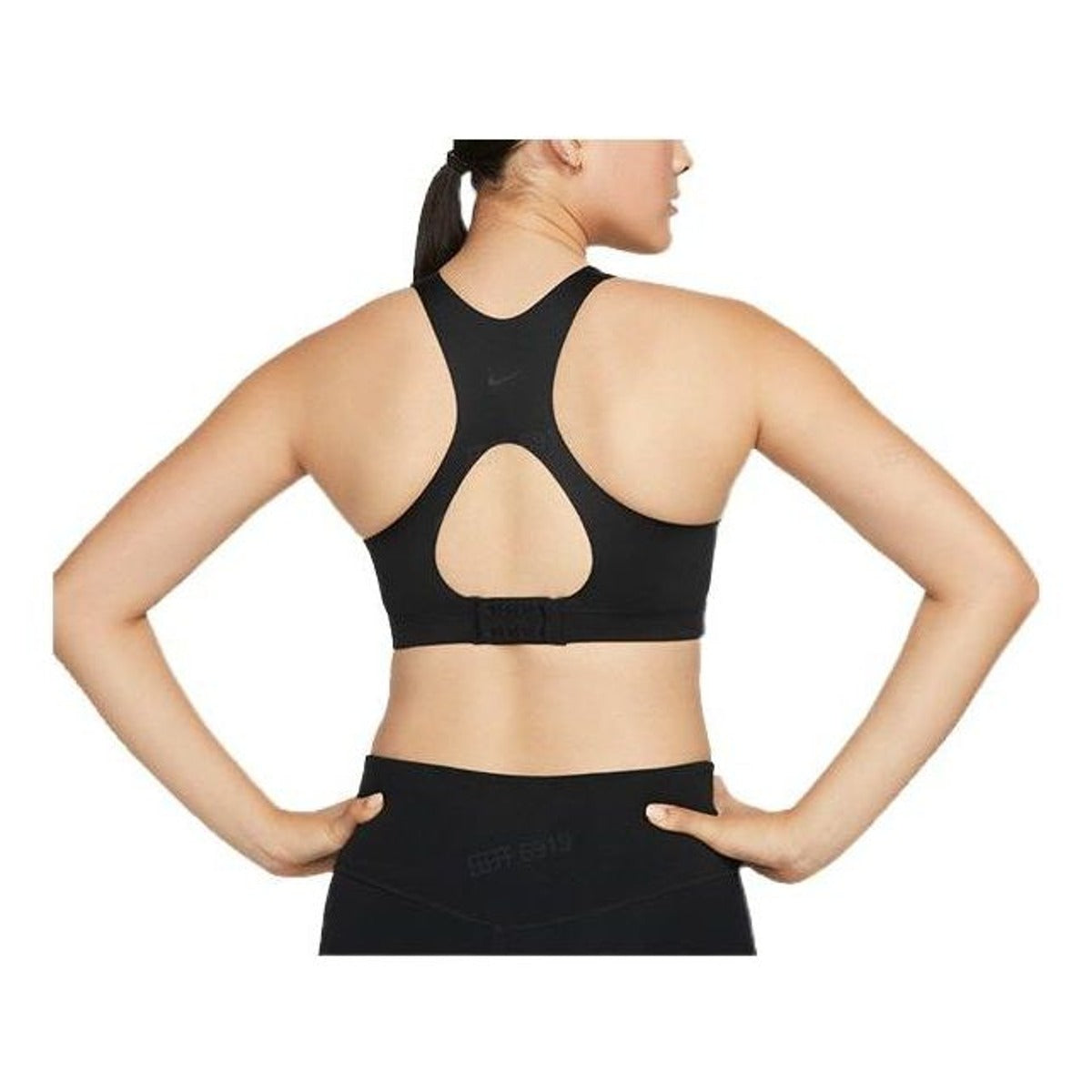 (WMNS) Nike Alpha High Support Padded Zip-Front Sports Bra 'Black' DD0437-010