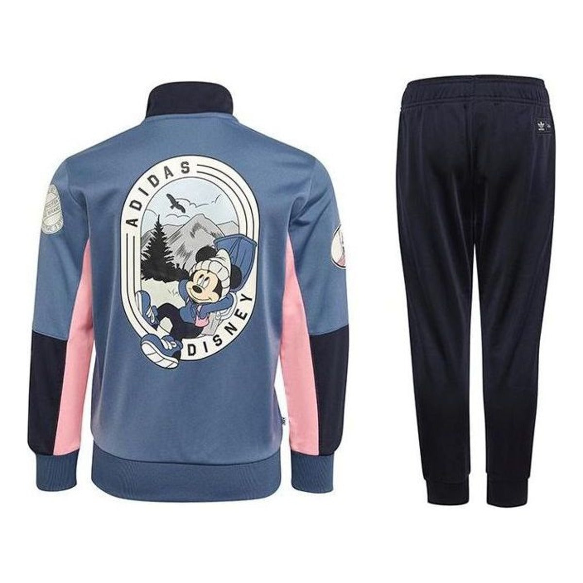(GS) adidas x Disney Mickey and Friends Track Suit 'Teal Pink Black' HK9804