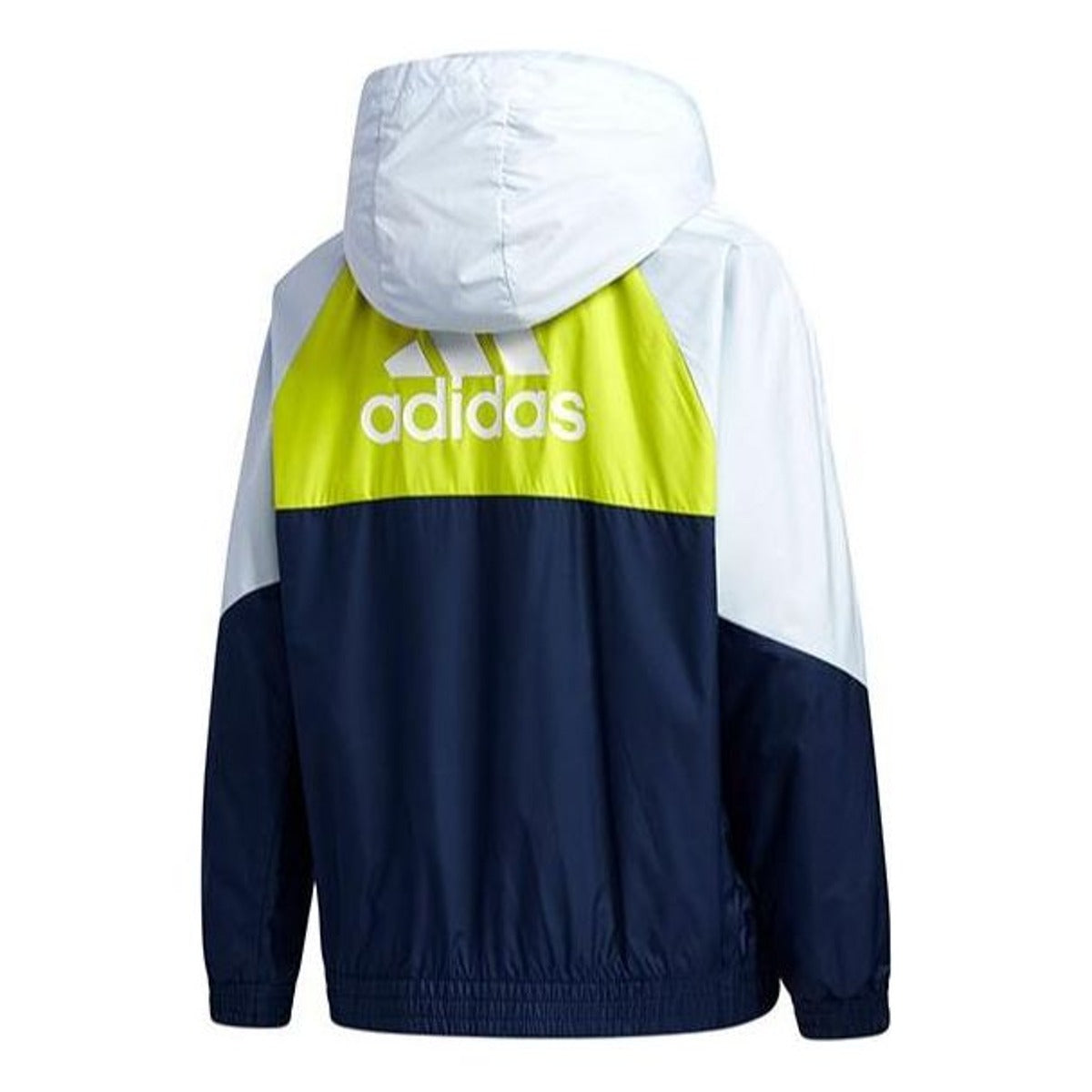 (GS) adidas Must Haves Woven Jacket Asia Sizing 'Navy White Yellow' GP0775