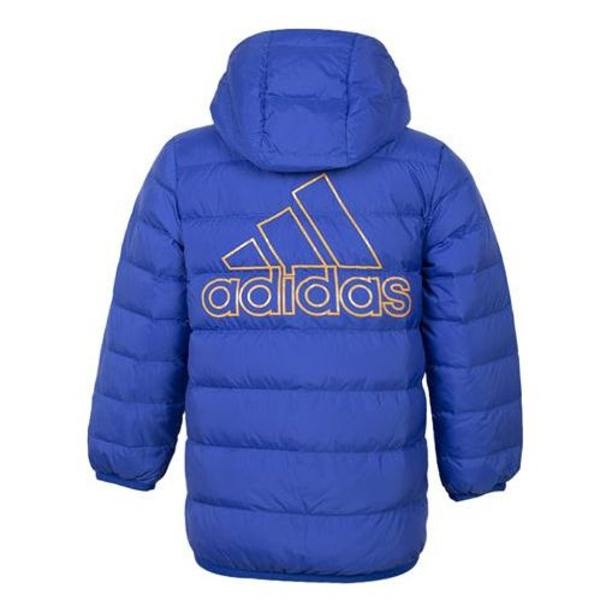 (GS) adidas Lightweight Down Jacket Asia Sizing 'Blue Yellow' H40324