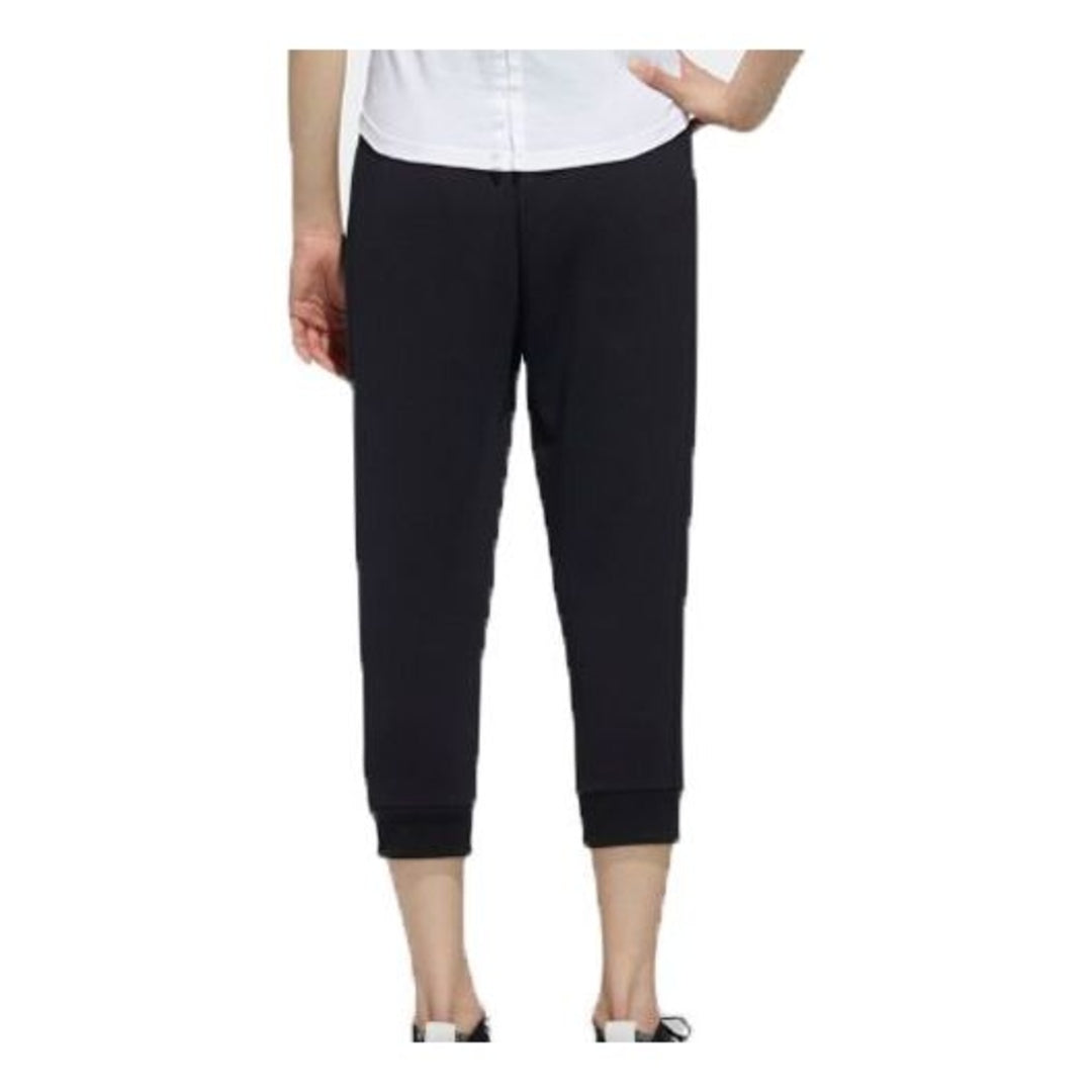 (WMNS) adidas 3/4 Knitted Pants Asia Sizing 'Black' DY8603