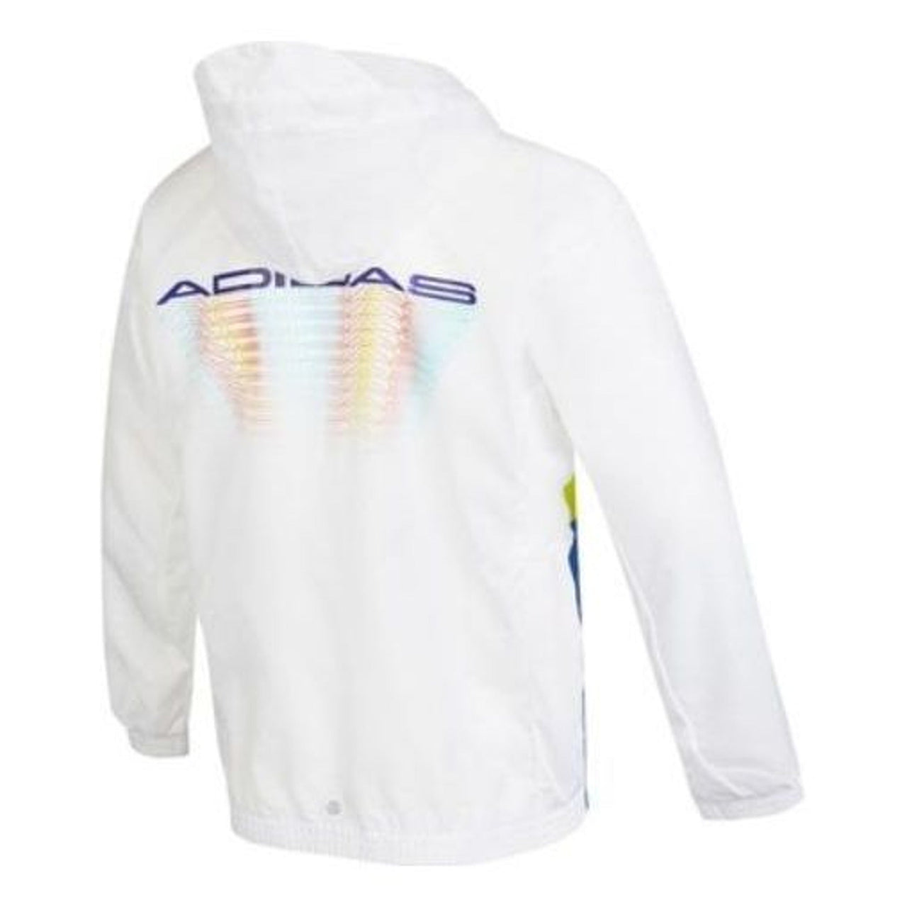 (GS) adidas Logo Windbreaker Jacket Asia Sizing 'White Blue Green' HE2562