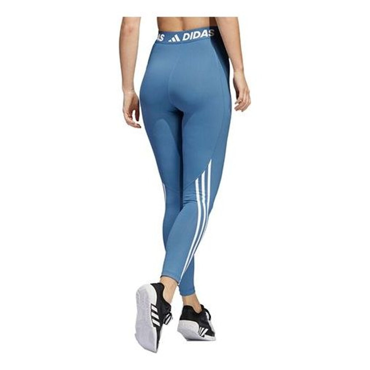 (WMNS) adidas Techfit 3-Stripes Long Gym Tights Asia Sizing 'Blue' HD4493