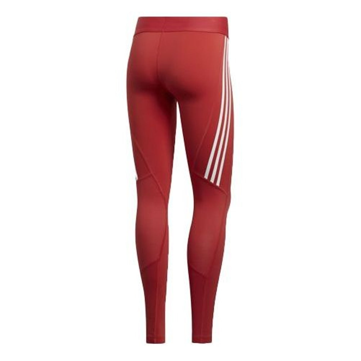 (WMNS) adidas Alphaskin 3-Stripes Long Tights Asia Sizing 'Red White' FL2052