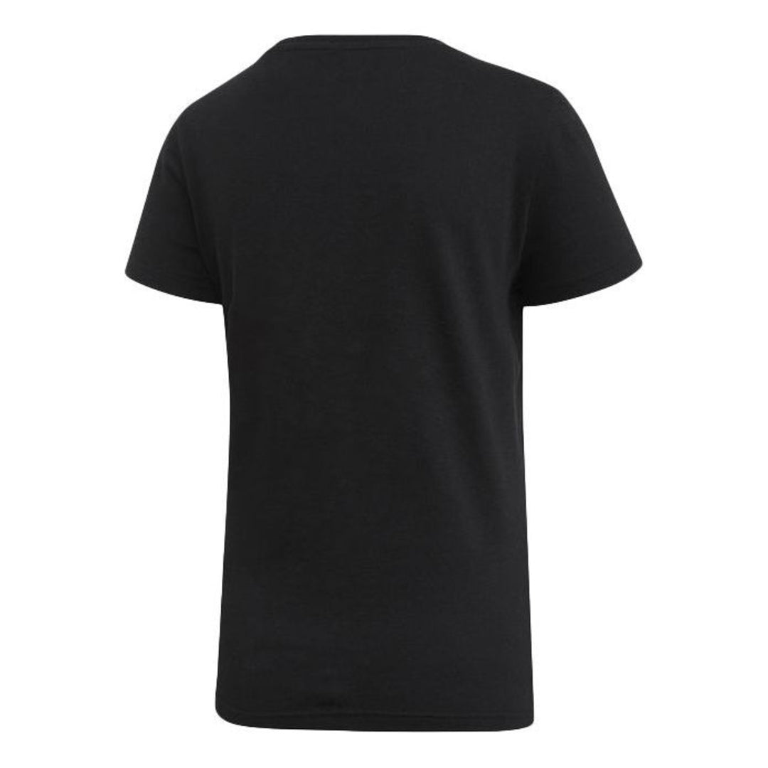 (WMNS) adidas Must Haves Flower T-Shirt Asia Sizing 'Black White' ED6160