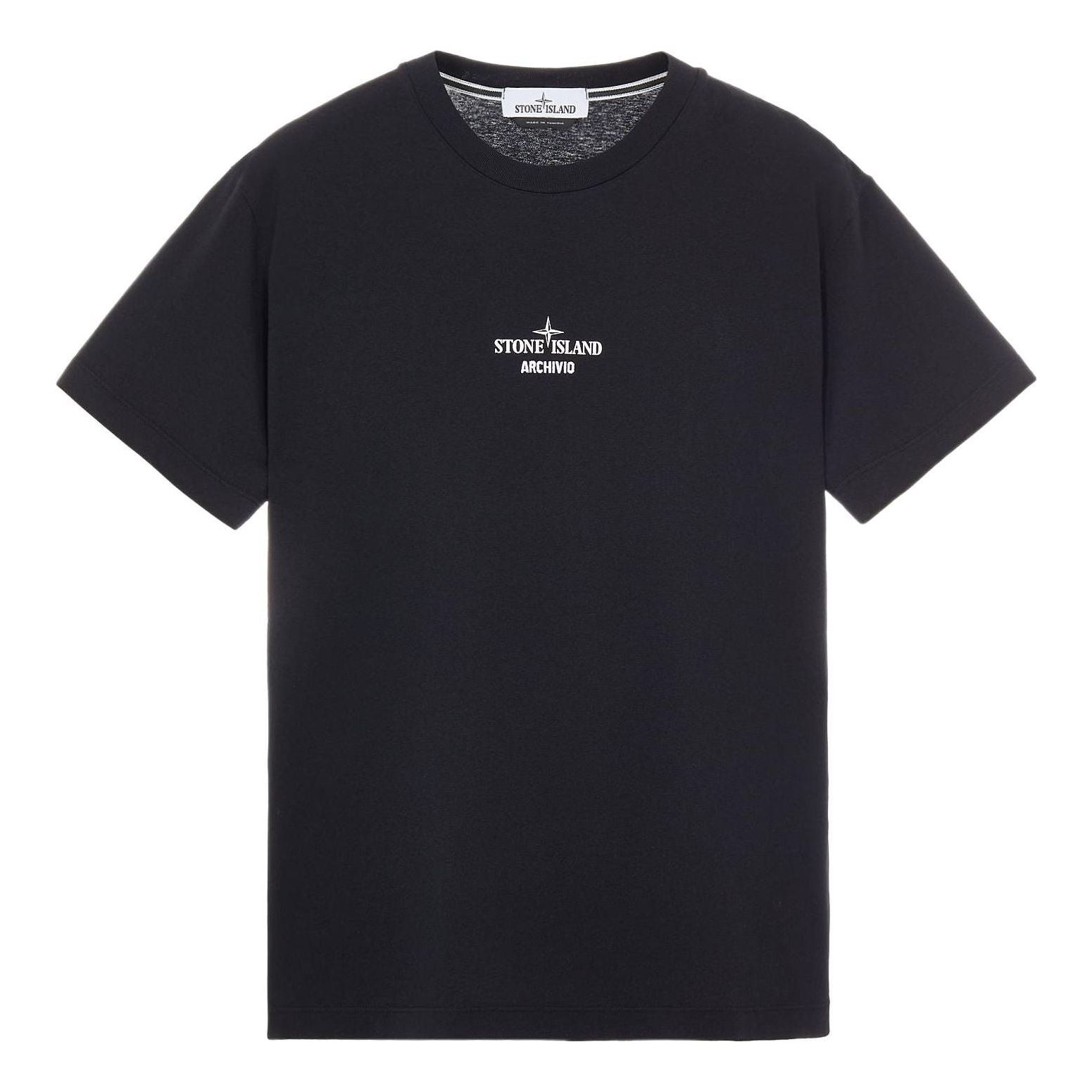 STONE ISLAND "Archivio" Logo T-shirt 'Black' 76152NS91-V0029