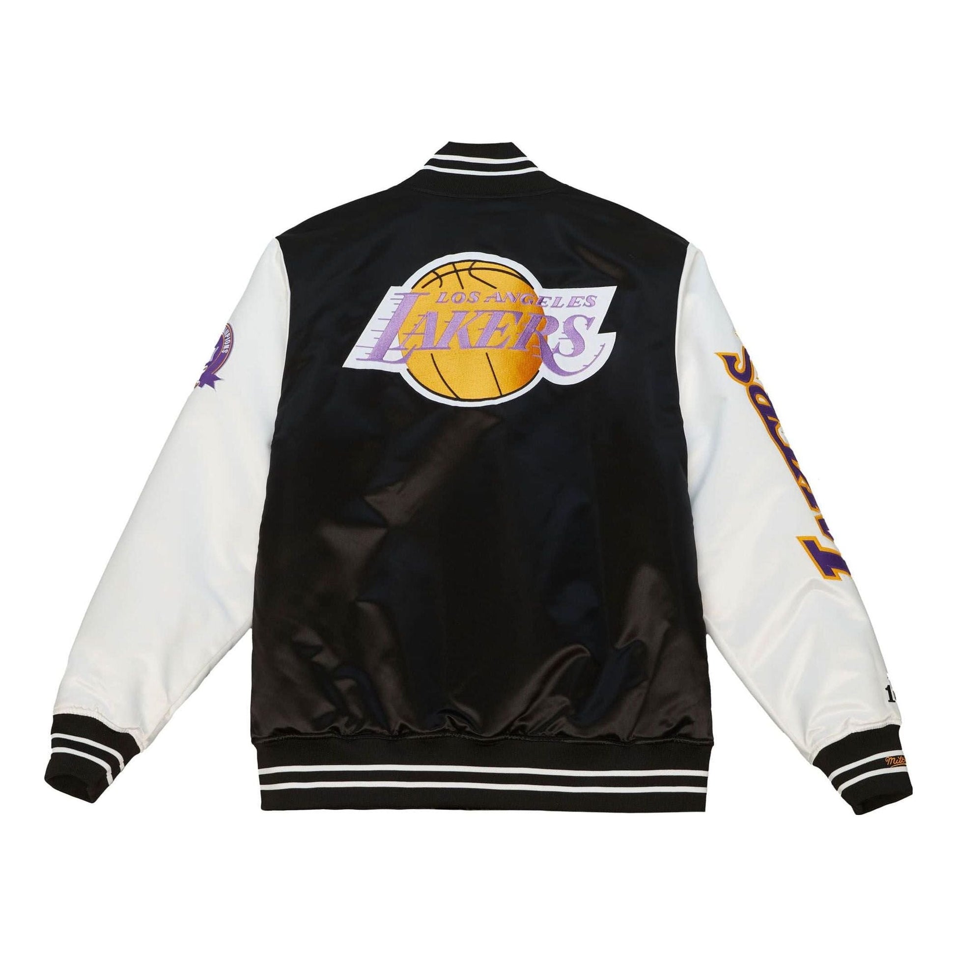 Mitchell & Ness x NBA Team Origins Varsity Satin Jacket 'Los Angeles Lakers' OJBF4854-LALYYPPPBKWH