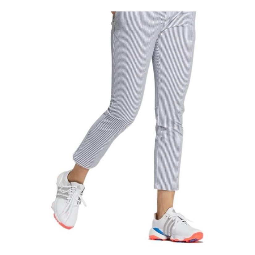 (WMNS) adidas AEROREADY Seersucker Ankle Pants Asia Sizing 'Purple' HA3261