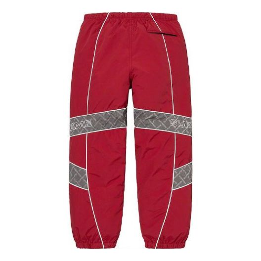Supreme Jacquard Panel Track Pants 'Red Grey' SUP-FW22-090