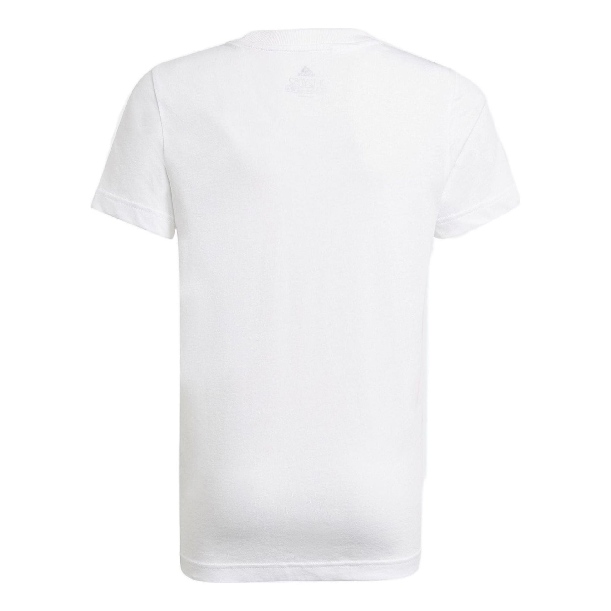 (GS) adidas Essentials T-Shirt Asia Sizing 'White Black' GN3994