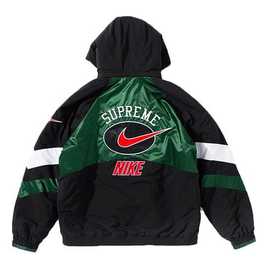 Supreme x Nike Hooded Sport Jacket 'Black Green White' SUP-SS19-10138