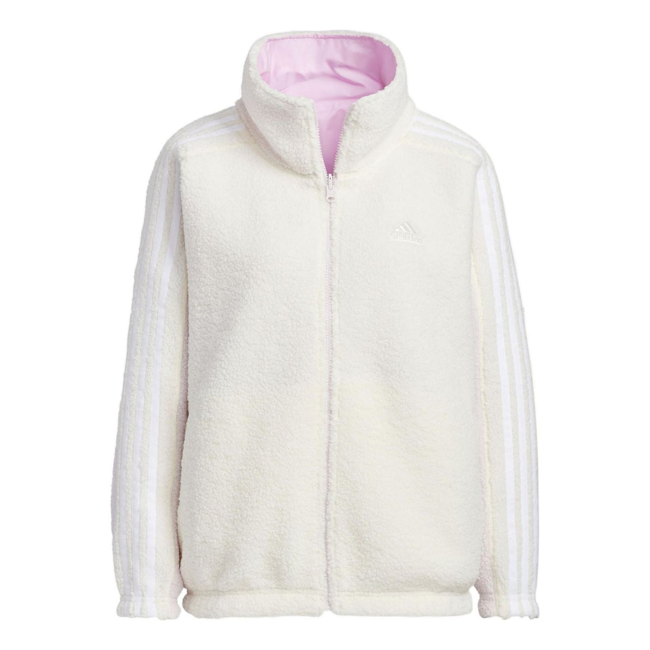 (WMNS) adidas Metrevboa Jacket Asia Sizing 'White Pink' HM7111