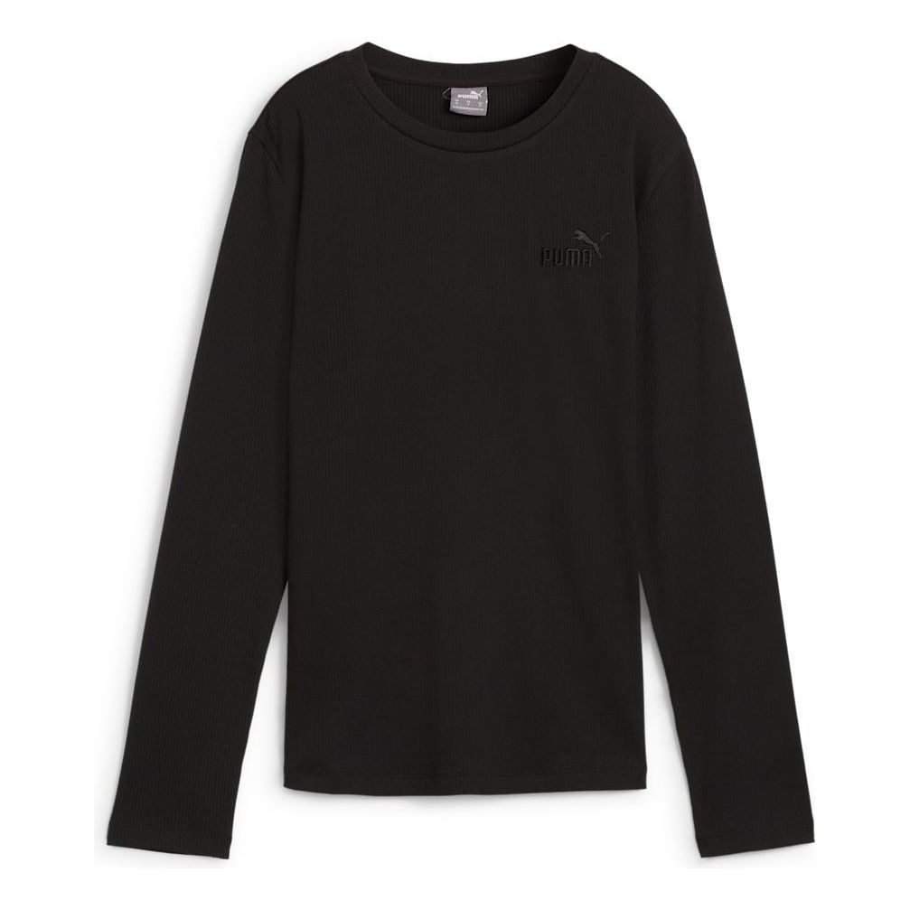 (WMNS) PUMA ESS ELEVATED Sweatshirt 'Black' 681500-01