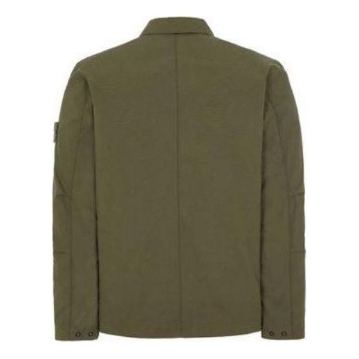STONE ISLAND Giubbotto Ghost Work Shirt Jacket 'Military Green' 7815437F1-V0054