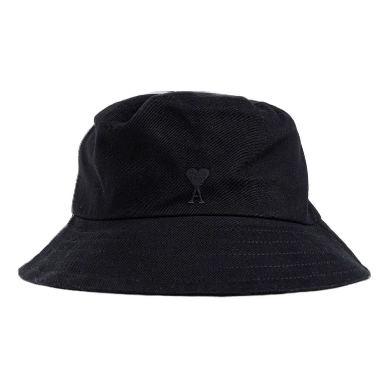 AMI SS26 Alexandre Mattiussi Black Ami De Coeur Bucket Hat 'Black' UHA666-AW0041-001