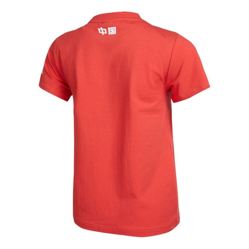 (WMNS) adidas China T-Shirt Asia Sizing 'Red White' H58192