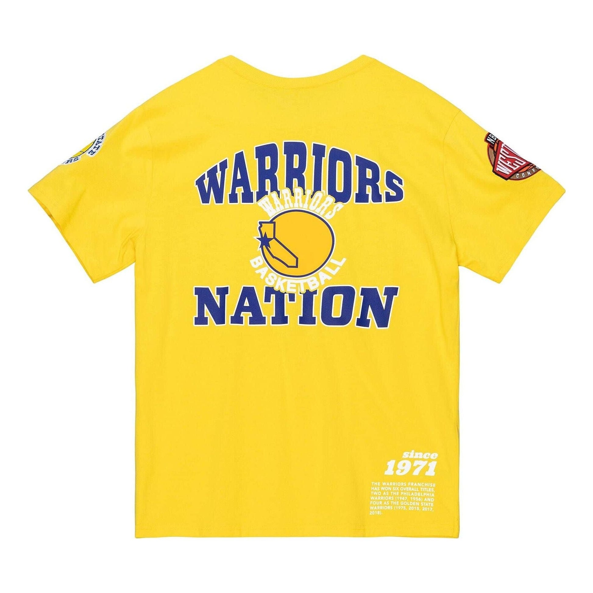 Mitchell & Ness x NBA T-shirt 'Golden State Warriors' TCRW4852-GSWYYPPPGOLD