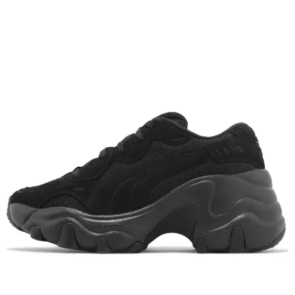 (WMNS) PUMA Pulsar Wedge Suede & Mesh 'Black' 395449-01
