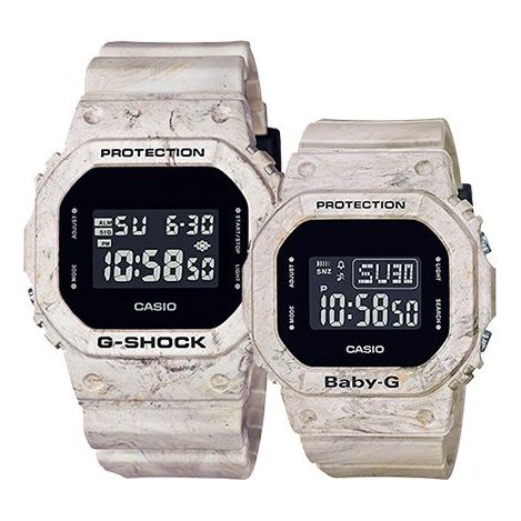 CASIO G-Shock & Baby-G Set 'Beige Copper' BGD-560WM-5PR+DW-5600WM-5PR