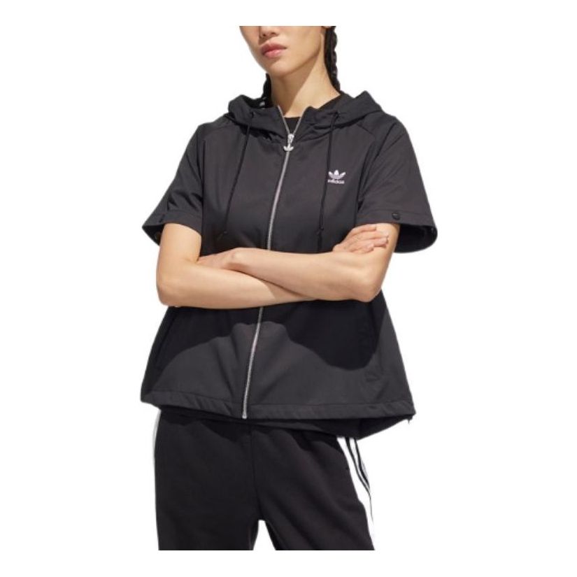 (WMNS) adidas AO Windbreaker Asia Sizing 'Black' HH9458