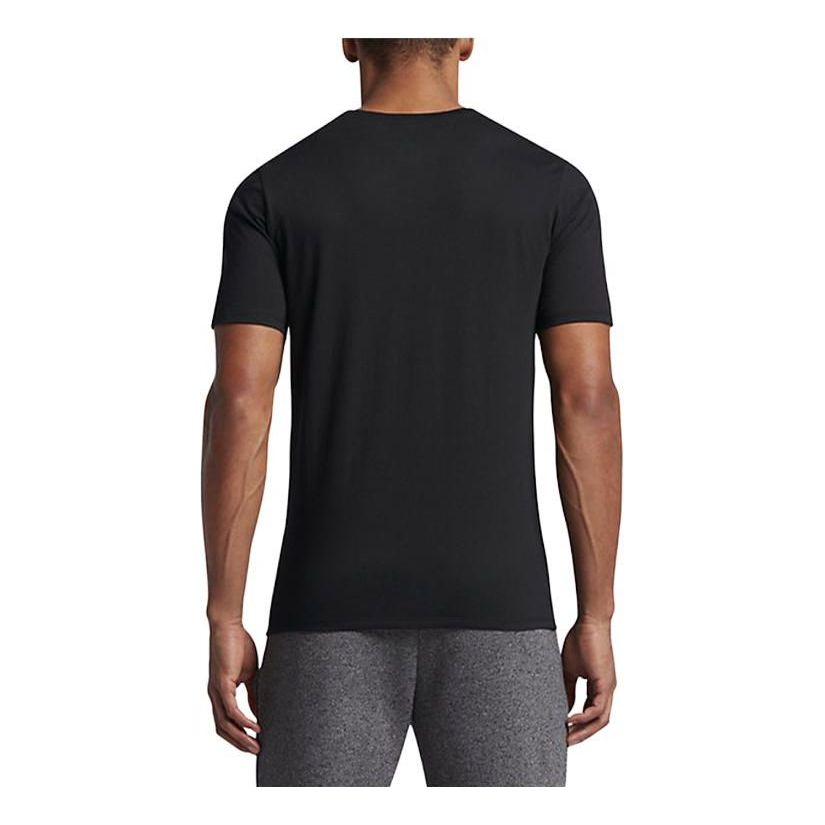 Air Jordan Stretch Jumpman T-Shirt 'Black Gym Red' BQ5093-010