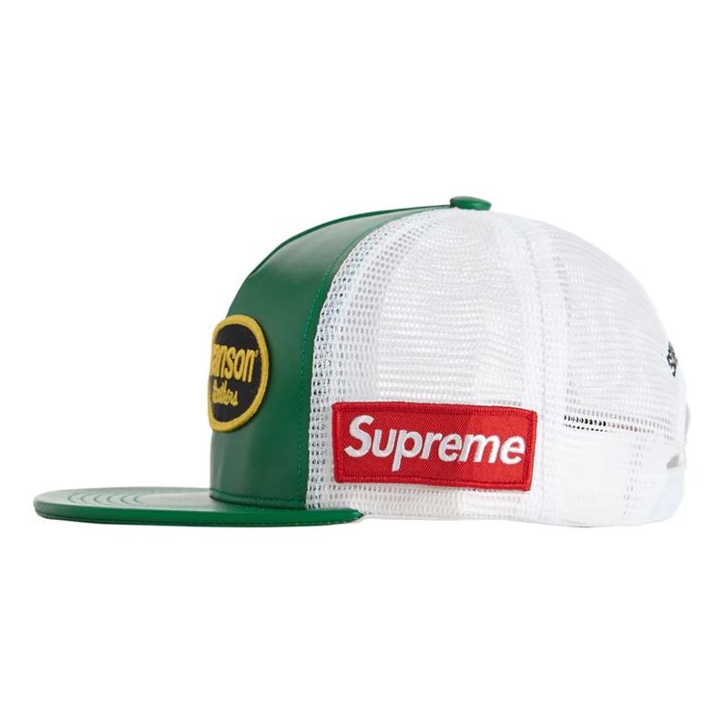 Supreme x Vanson Leathers Mesh Back 5-Panel 'Green White Red' SUP-SS20-256