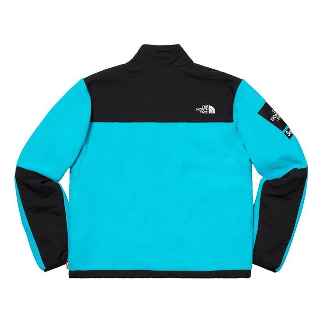 Supreme x The North Face Arc Logo Denali Fleece Jacket 'Black Blue' SUP-SS19-546