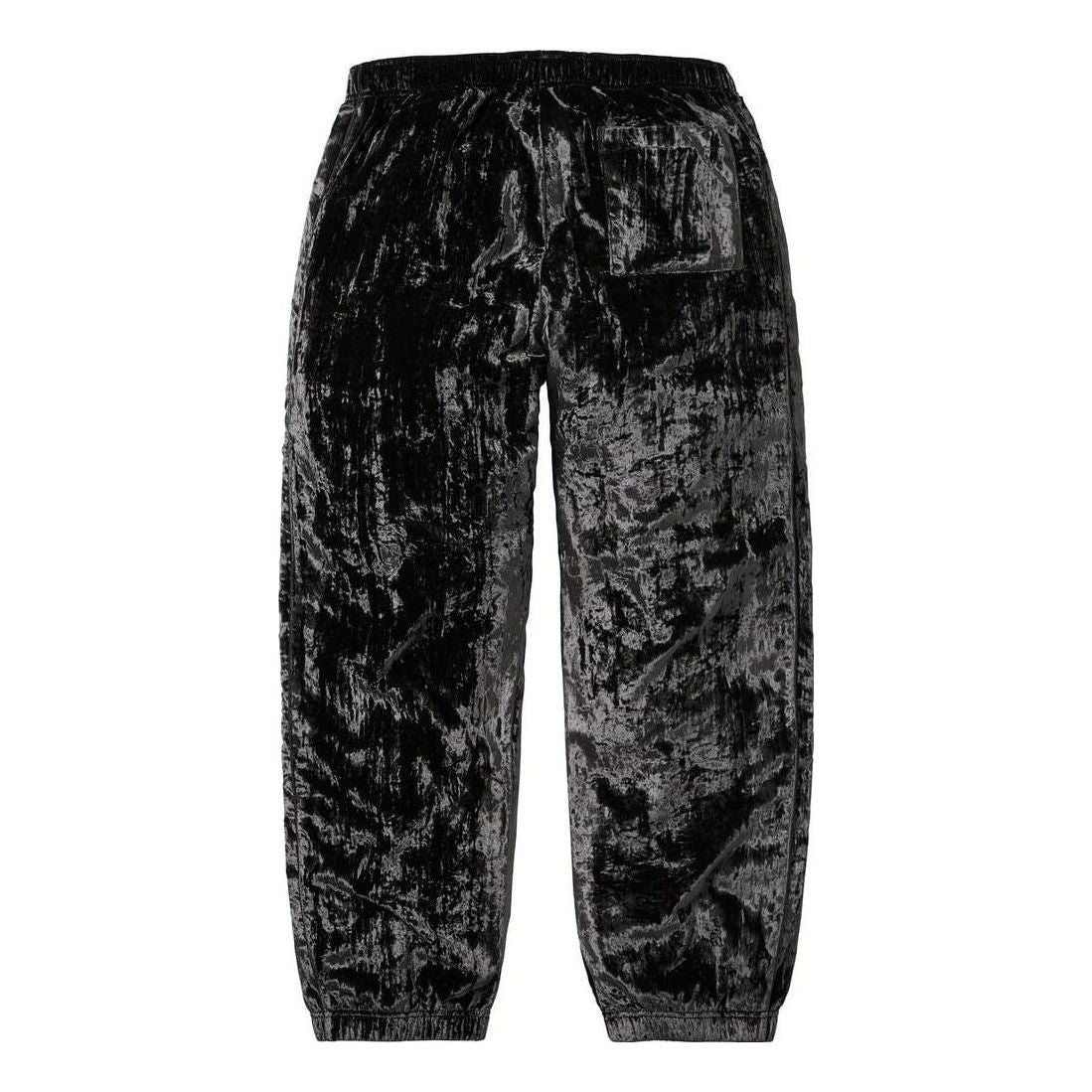 Supreme Crushed Velvet Track Pants 'Black' SUP-FW23-118