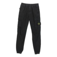 STONE ISLAND Stretch Cotton Cargo Pants 'Black' 7915313L1-A0129