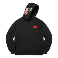 Supreme Instant High Patches Hooded Sweatshirt 'Black Yellow Red' SUP-SS22-714