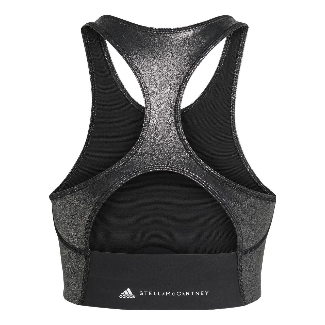 (WMNS) adidas by Stella McCartney Shiny Training Crop Top Asia Sizing 'Black' HG6880