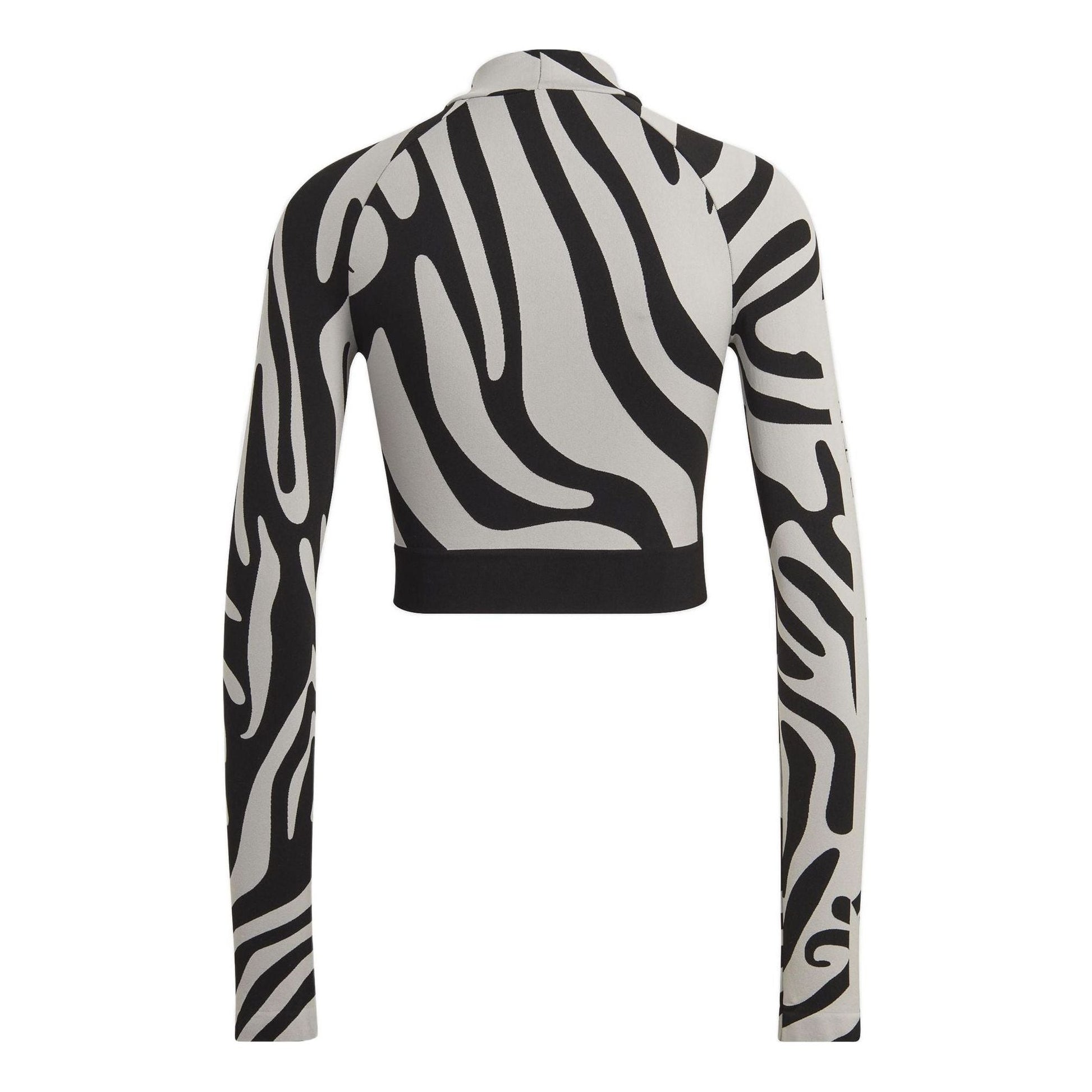 (WMNS) adidas by Stella McCartney Seamless Wolford Crop Top Asia Sizing 'White Black' HF3067