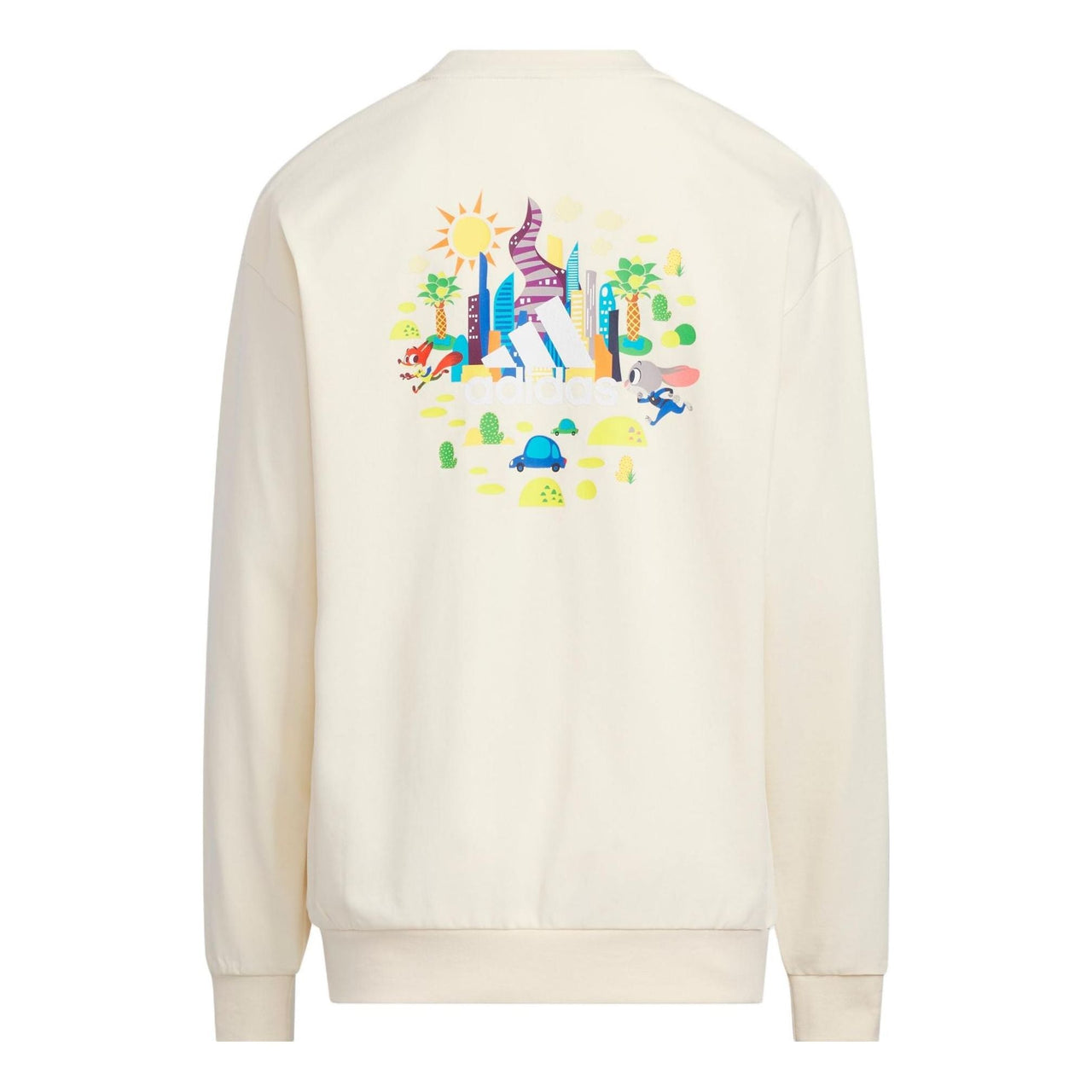 (GS) adidas x Disney Zootopia Long Sleeve T-Shirt 'White' IK6068