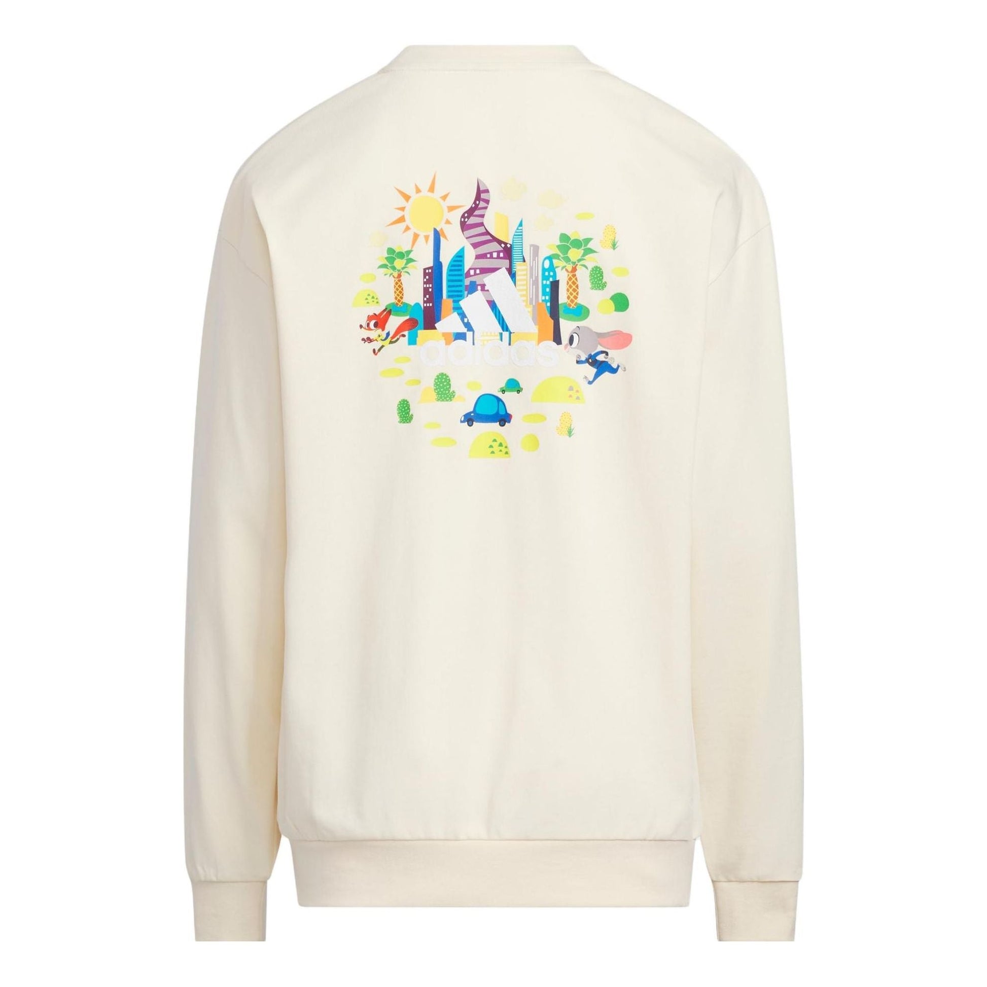 (GS) adidas x Disney Zootopia Long Sleeve T-Shirt 'White' IK6068