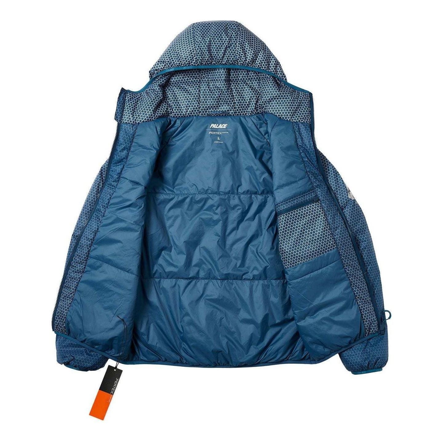Palace Hexagon Pertex Quilted Jacket 'Blue' P26JK018