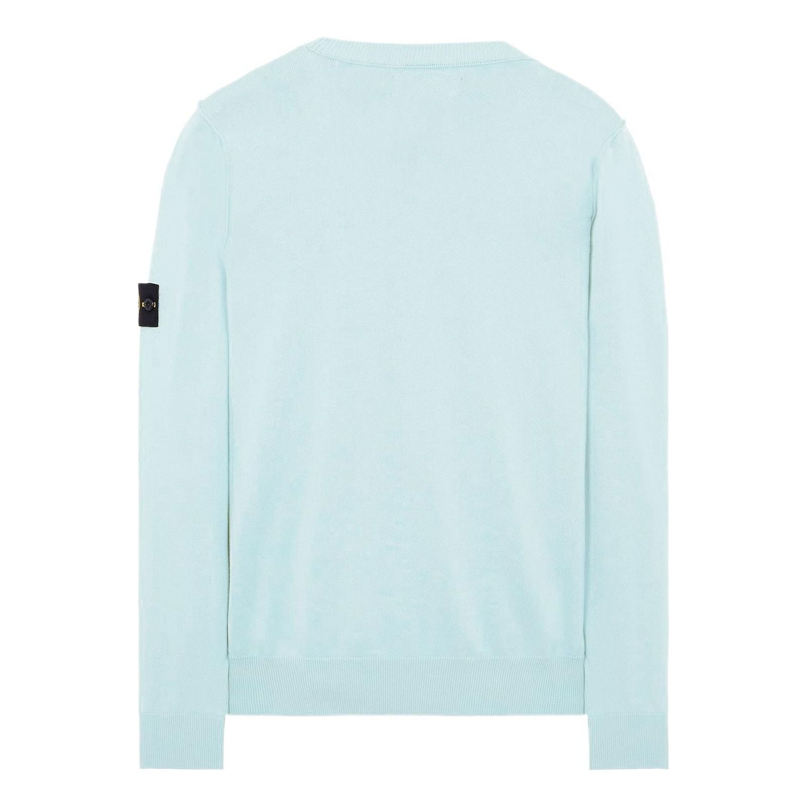 STONE ISLAND Soft Cotton Crewneck Knit 'Aqua' 7615540B2-V0044