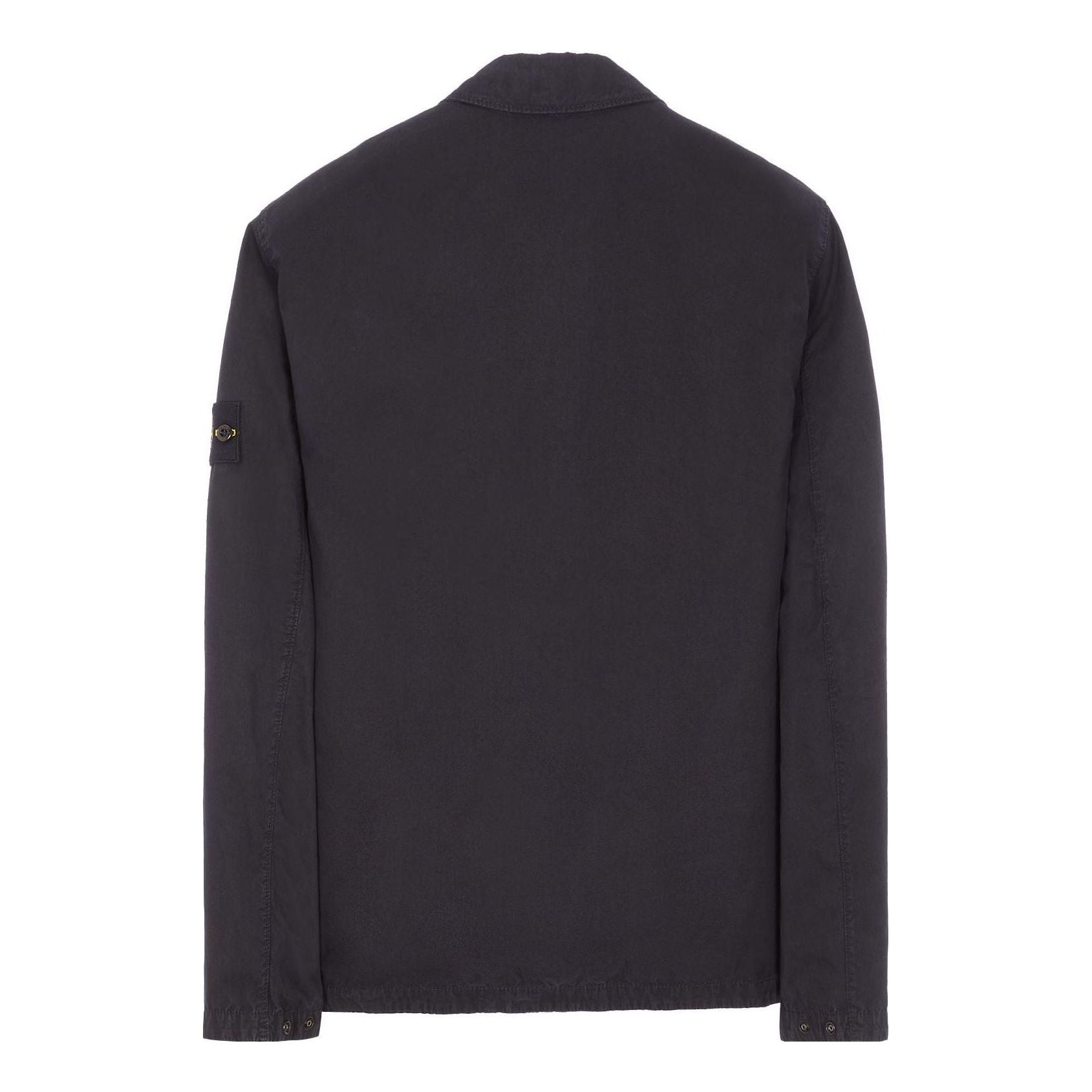 STONE ISLAND Brushed Cotton Canvas Zip Shirt Jacket 'Navy' 7815106WN-V0120