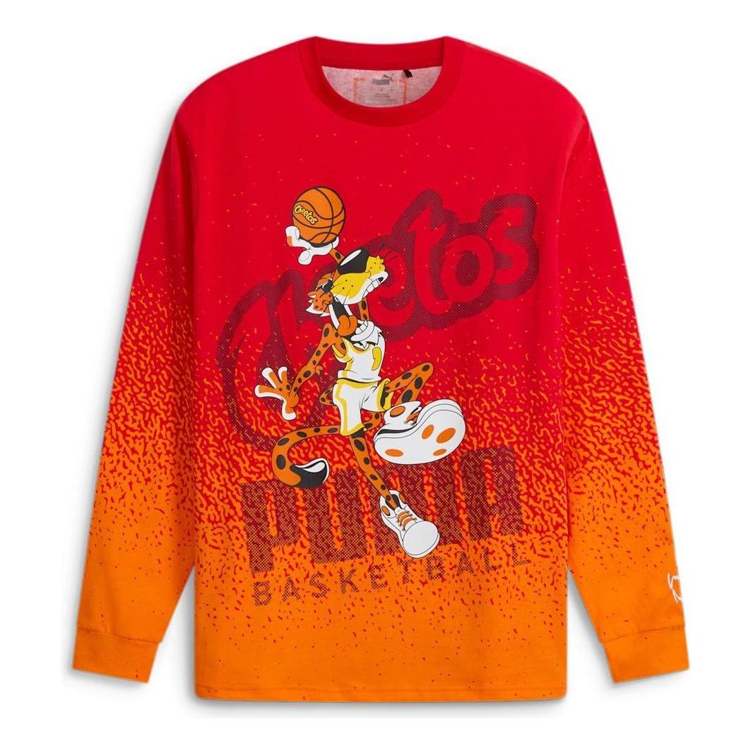 PUMA x CHEETOS Hoops Long Sleeve T-shirt 'Orange' 625874-01
