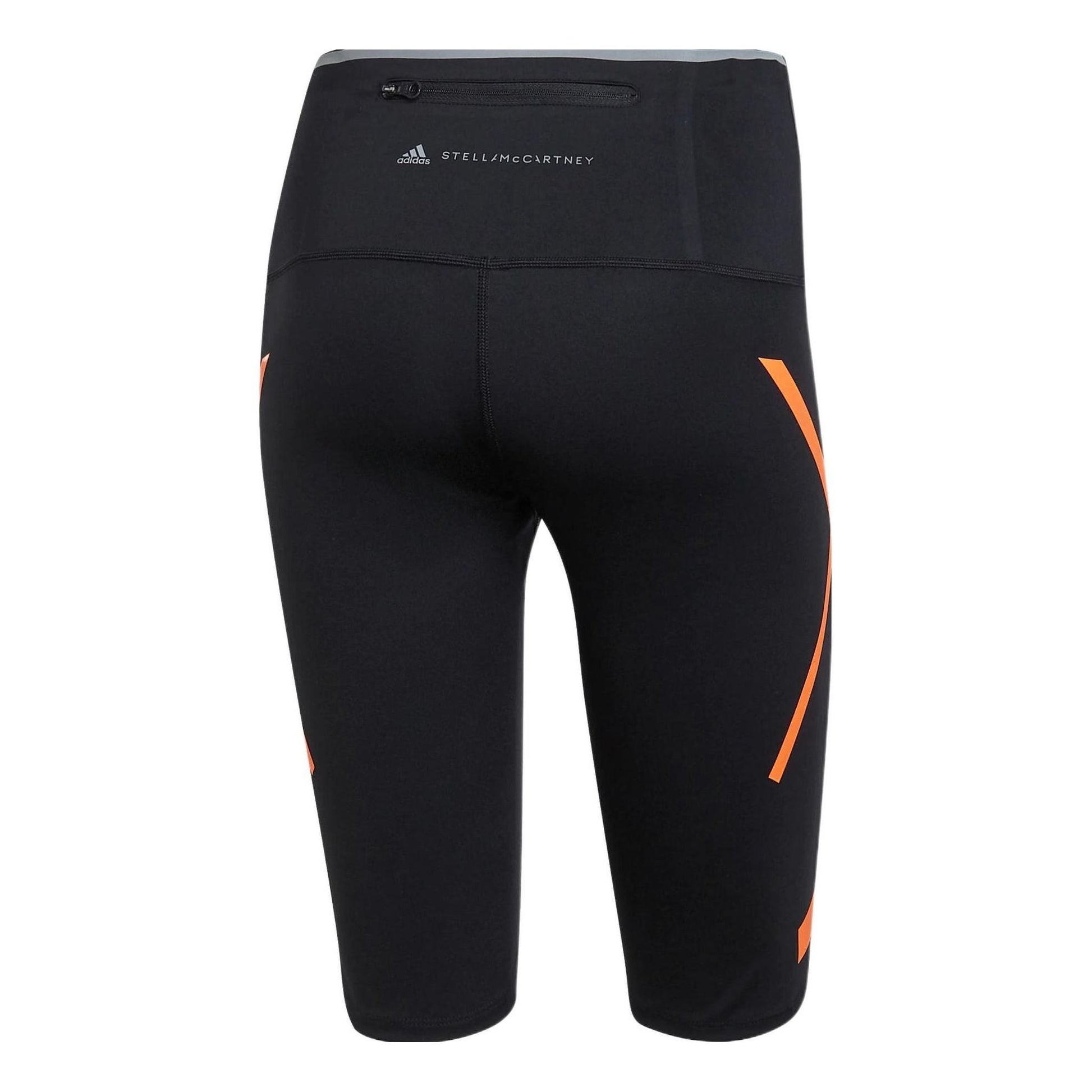 (WMNS) adidas by Stella McCartney TruePace Short Running Tights Asia Sizing 'Black Orange' HB6082