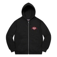 Supreme x HYSTERIC GLAMOUR Zip Up Hooded Sweatshirt 'Black White Red' SUP-SS21-541