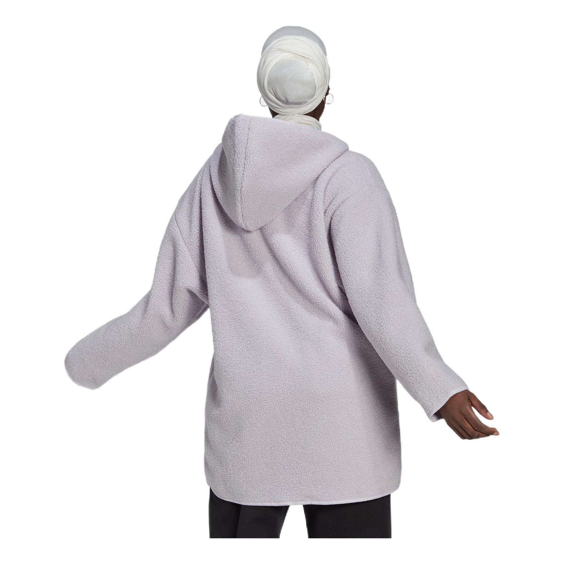 (WMNS) adidas Polar Fleece Long Hooded Track Top Asia Sizing 'Purple' HM2840
