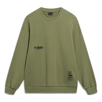 Li-Ning Anything Is Possible Graphic Sweatshirt 'Olive Green' AWDT683-4