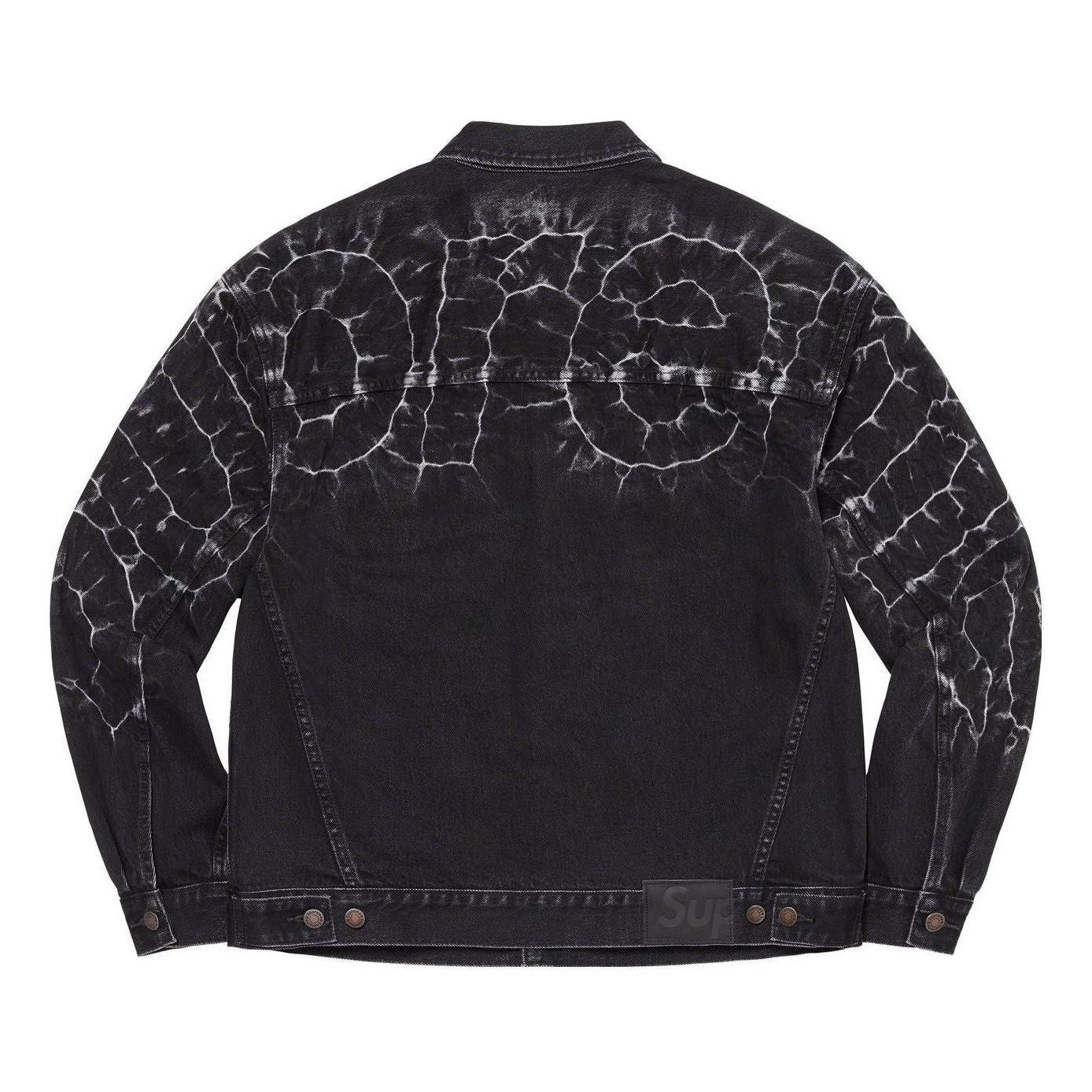 Supreme Shibori Denim Trucker Jacket 'Black White' SUP-SS23-014
