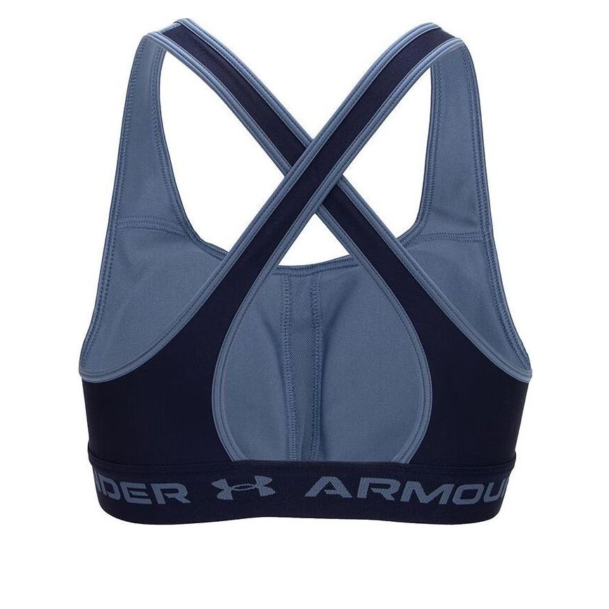 (WMNS) Under Armour Crossback Matte Shine Bra 'Blue' 1362612-470